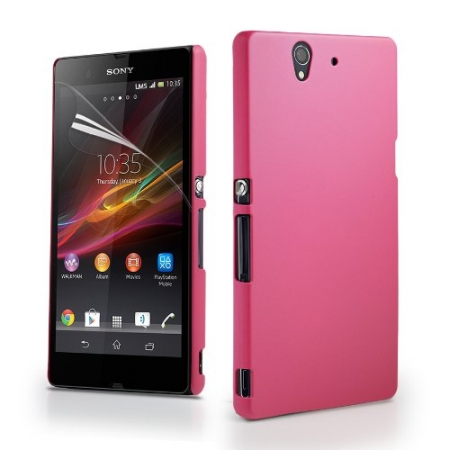 HotPink Hybrid Hard Tough Poly Carbonate Case Cover Xperia Z(Розовый жестки ...