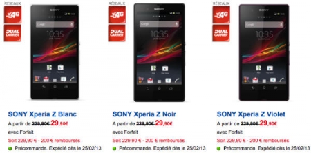 Открыт предзаказ на Sony Xperia Z во Франции